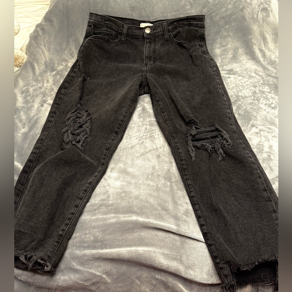 Black Denim Mom Jeans
